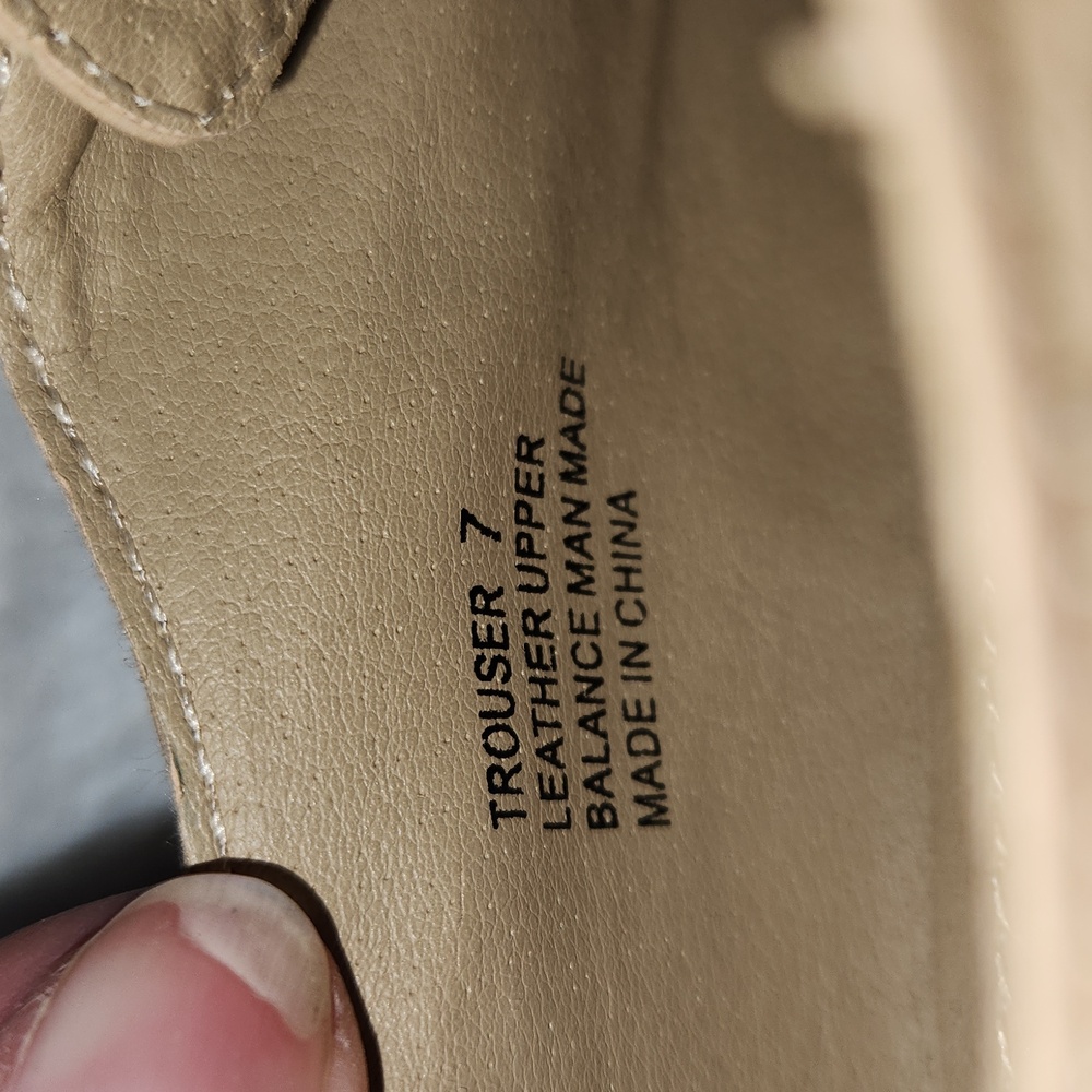 Steve Madden "Trouser" Oxford Laceless Shoes Tan Size 7 - Picture 8 of 8